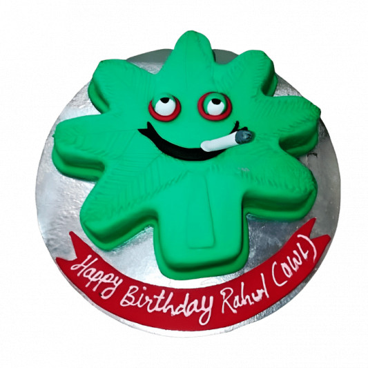 Weed Mold Leaf Shape Cake online delivery in Noida, Delhi, NCR, Gurgaon