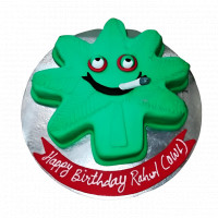 Weed Mold Leaf Shape Cake online delivery in Noida, Delhi, NCR,
                    Gurgaon