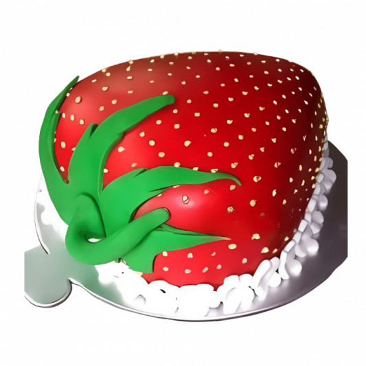 Strawberry Shape Cake online delivery in Noida, Delhi, NCR, Gurgaon