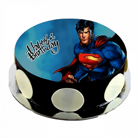 Superman Chocolate Photo Cake online delivery in Noida, Delhi, NCR, Gurgaon