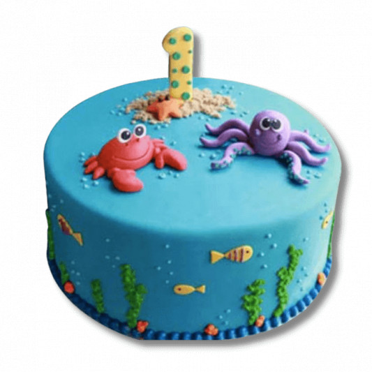 Baby Sea Animals Cake online delivery in Noida, Delhi, NCR, Gurgaon