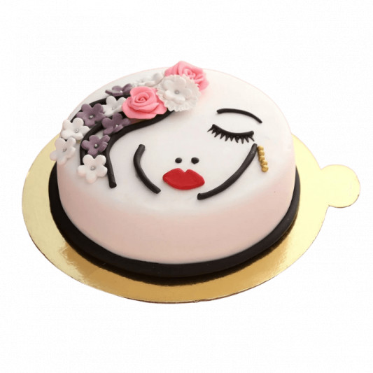 Beautiful Lady Truffle Cake online delivery in Noida, Delhi, NCR, Gurgaon