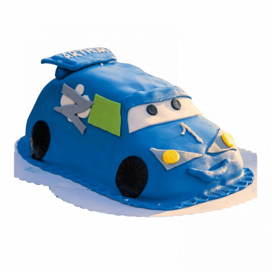 Blue Lightning Mcqueen Truffle Cake online delivery in Noida, Delhi, NCR, Gurgaon