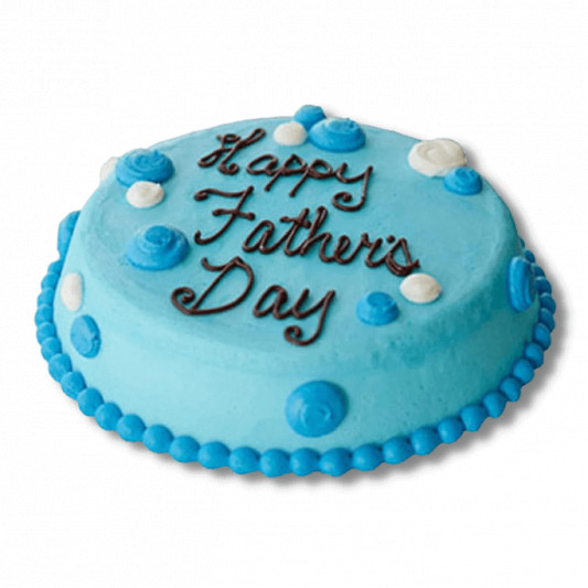 Blue Cream Fathers Day Cake online delivery in Noida, Delhi, NCR, Gurgaon