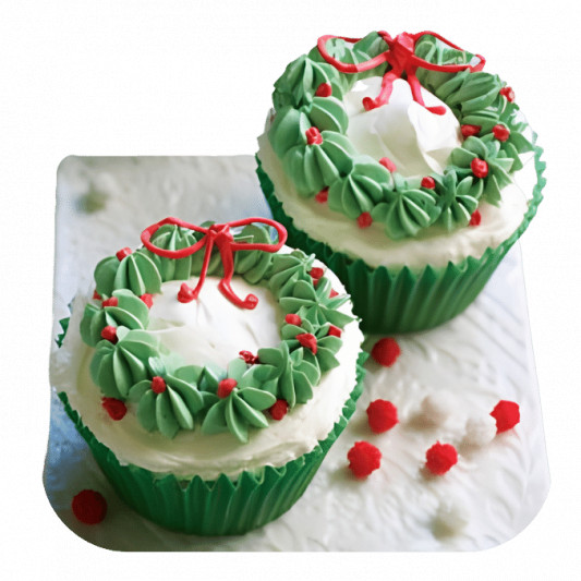 Special X-mas Cupcake online delivery in Noida, Delhi, NCR, Gurgaon