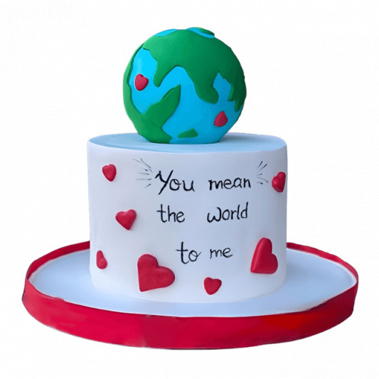 World To Me Cake online delivery in Noida, Delhi, NCR, Gurgaon