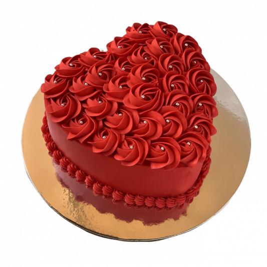 Red Heart Cream Cake online delivery in Noida, Delhi, NCR, Gurgaon