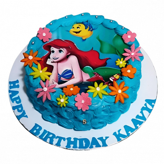 The Little Mermaid Photo Cake online delivery in Noida, Delhi, NCR, Gurgaon