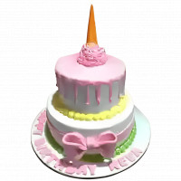 2 Tier Ice Cream Cone Cake online delivery in Noida, Delhi, NCR,
                    Gurgaon