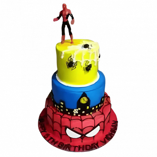 Super Tier Amazing Spider man Cake online delivery in Noida, Delhi, NCR, Gurgaon