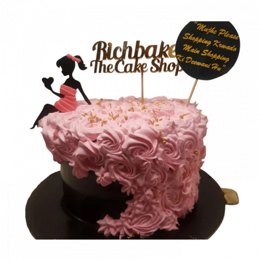 Shopping Girl Cake online delivery in Noida, Delhi, NCR, Gurgaon