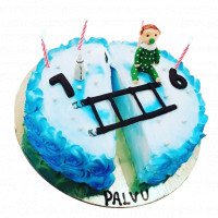 First Birthday Theme Baby Cake online delivery in Noida, Delhi, NCR,
                    Gurgaon
