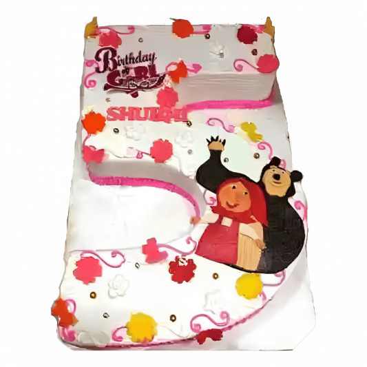 Marsha N Bear Number Cake online delivery in Noida, Delhi, NCR, Gurgaon