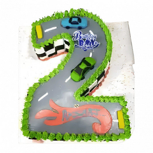 Racing Track Theme Cake online delivery in Noida, Delhi, NCR, Gurgaon