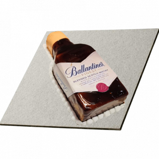 Ballantine Whiskey Bottle Cake online delivery in Noida, Delhi, NCR, Gurgaon