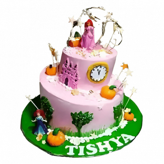 Two Tier Disney Princess Cake online delivery in Noida, Delhi, NCR, Gurgaon