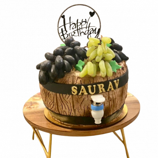 Wine Barrel Cake with Tap online delivery in Noida, Delhi, NCR, Gurgaon