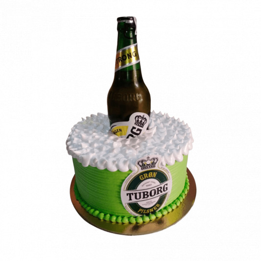 Tuborg Beer Bottle in Cake online delivery in Noida, Delhi, NCR, Gurgaon