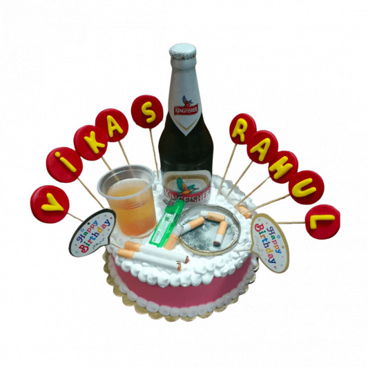 Beer and Cigarette Cake  online delivery in Noida, Delhi, NCR, Gurgaon