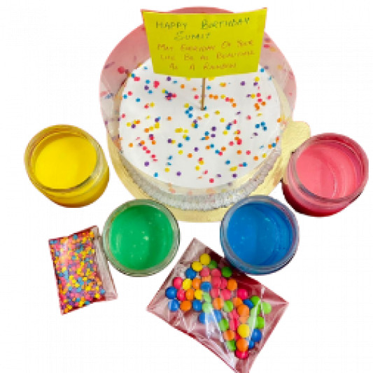 Rainbow Pull me up Cake online delivery in Noida, Delhi, NCR, Gurgaon
