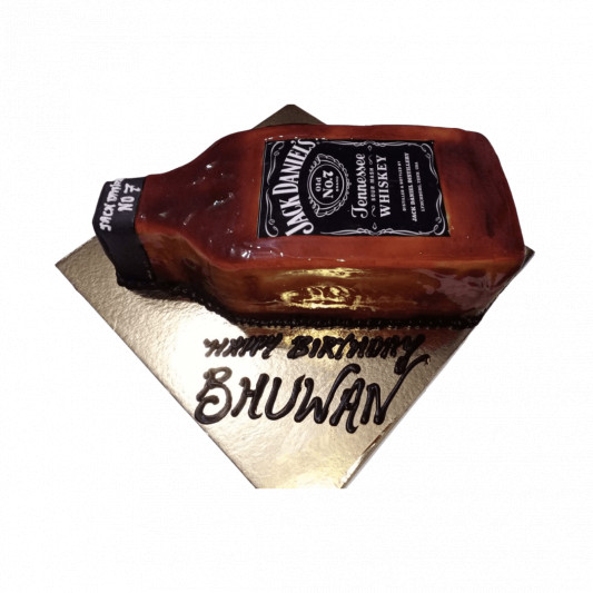 Jack Daniels Bottle Theme Cake  online delivery in Noida, Delhi, NCR, Gurgaon