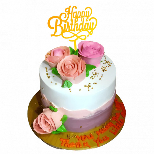 Floral Birthday Cake online delivery in Noida, Delhi, NCR, Gurgaon