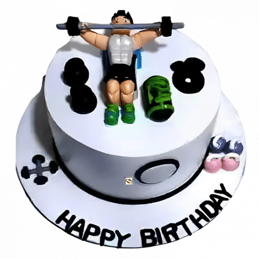 Gym Theme Cake online delivery in Noida, Delhi, NCR, Gurgaon