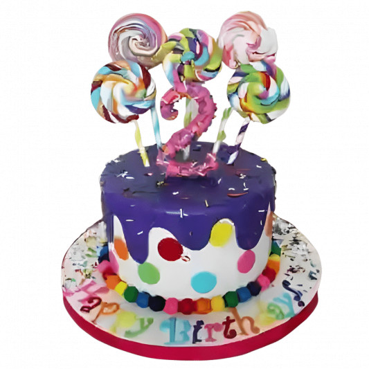 Multi Color Lollipops Cake online delivery in Noida, Delhi, NCR, Gurgaon