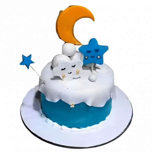 Stars Moon N Clouds Theme Cake online delivery in Noida, Delhi, NCR, Gurgaon