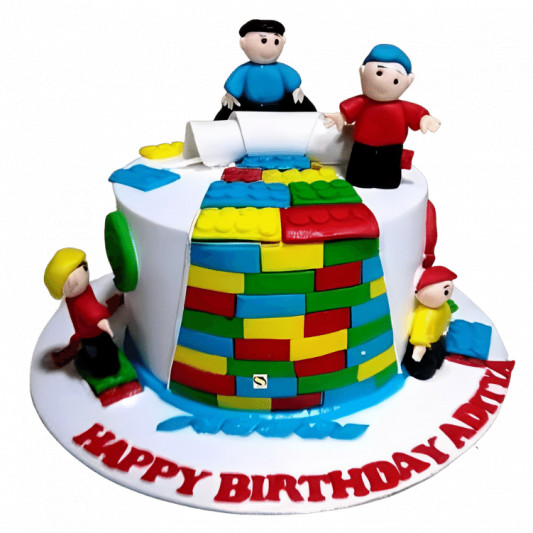 Lego Theme Cake online delivery in Noida, Delhi, NCR, Gurgaon