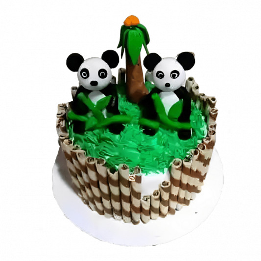 Cute Panda Theme Cake online delivery in Noida, Delhi, NCR, Gurgaon