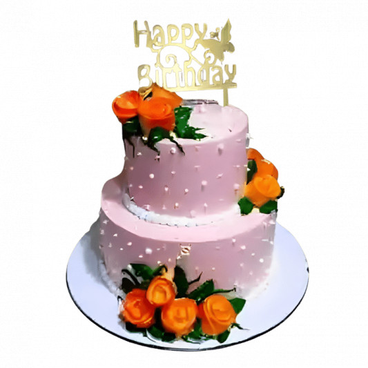 2 Tier Birthday Cake online delivery in Noida, Delhi, NCR, Gurgaon