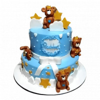 2 Tier Cute Teddies Cake online delivery in Noida, Delhi, NCR,
                    Gurgaon