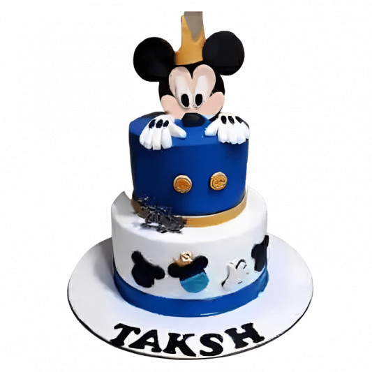 2 Tier Micky Mouse Face Cake online delivery in Noida, Delhi, NCR, Gurgaon