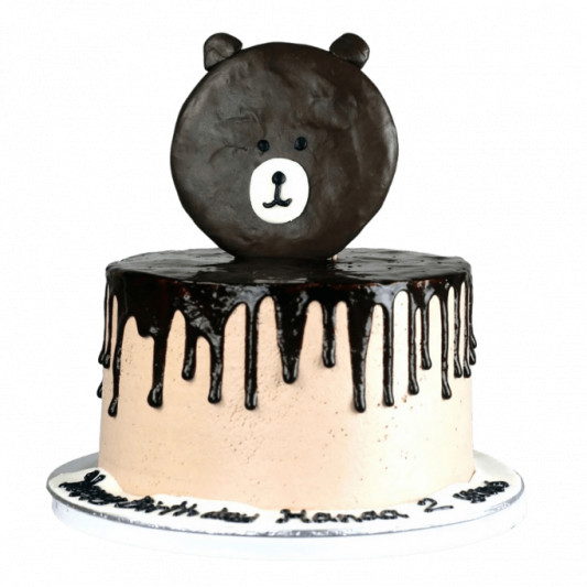 Chocolaty Bear Design Cake online delivery in Noida, Delhi, NCR, Gurgaon