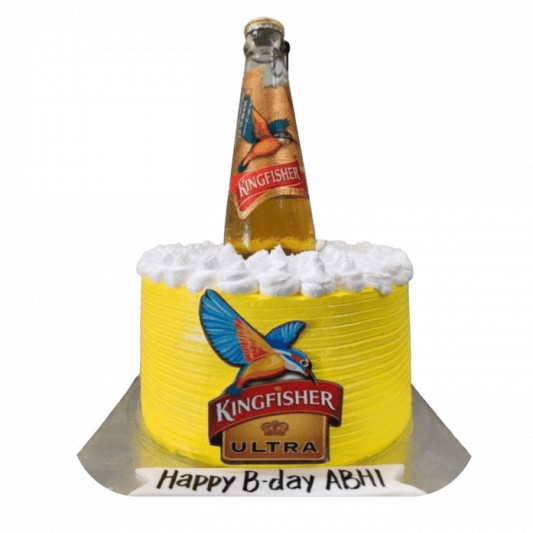 Kingfisher Pint Cake  online delivery in Noida, Delhi, NCR, Gurgaon