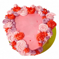 Floral Heart Valentine Cake online delivery in Noida, Delhi, NCR,
                    Gurgaon