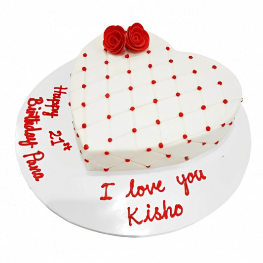 Elegent Valentine Cake online delivery in Noida, Delhi, NCR, Gurgaon