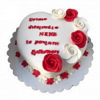 Elegant Love Fondant Cake online delivery in Noida, Delhi, NCR,
                    Gurgaon