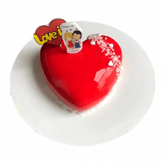 Blooming Red Heart Cake online delivery in Noida, Delhi, NCR, Gurgaon