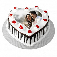 Black Forest Heart Shape Photo Cake online delivery in Noida, Delhi, NCR,
                    Gurgaon