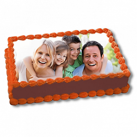 Blossoming Love Chocolate Photo Cake online delivery in Noida, Delhi, NCR, Gurgaon