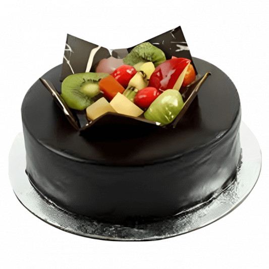 Fruit chips chocolate Cake online delivery in Noida, Delhi, NCR, Gurgaon