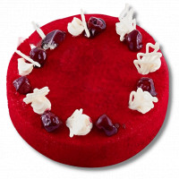 Full of love red velvet cake online delivery in Noida, Delhi, NCR,
                    Gurgaon