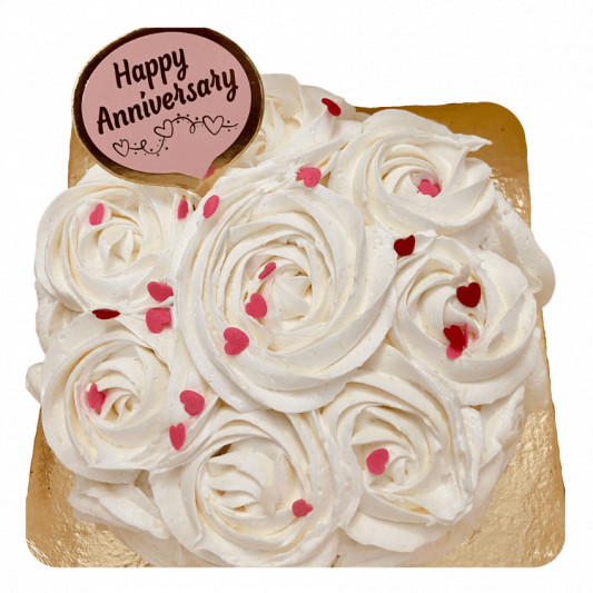 Anniversary Special Cream Cake online delivery in Noida, Delhi, NCR, Gurgaon