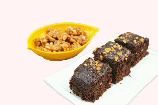 Sugar free Chocolate Walnut Dry Cake online delivery in Noida, Delhi, NCR, Gurgaon