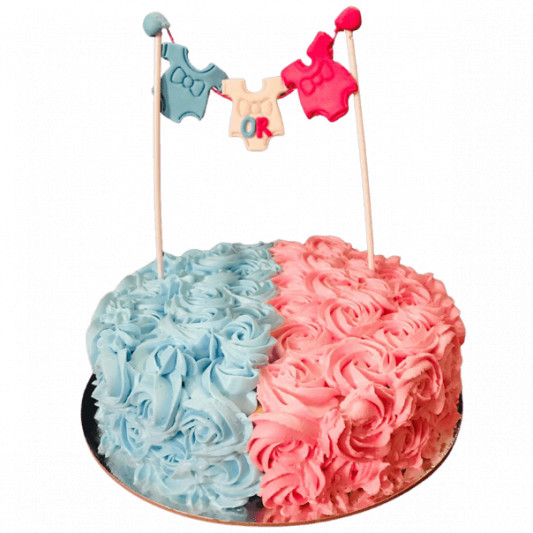 Baby Shower Rosette Cake online delivery in Noida, Delhi, NCR, Gurgaon