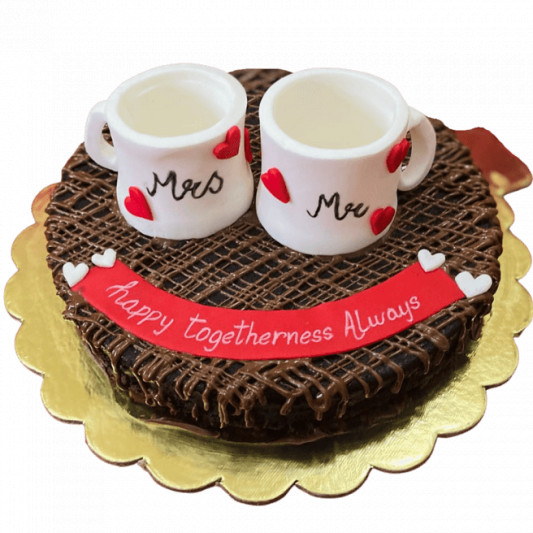 Mr. and Mrs. cake online delivery in Noida, Delhi, NCR, Gurgaon