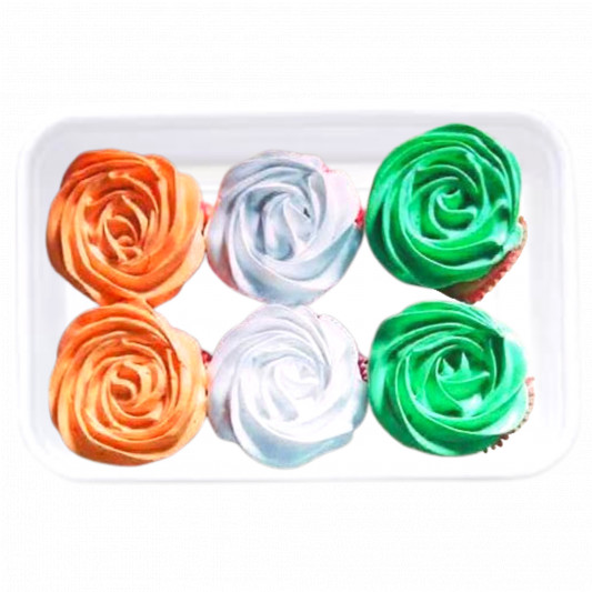 Tricolor Theme Cupcake online delivery in Noida, Delhi, NCR, Gurgaon