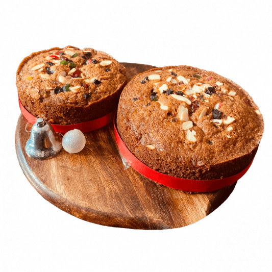 Online Rich Dry Fruit Cake Round 325g Delivery in Delhi